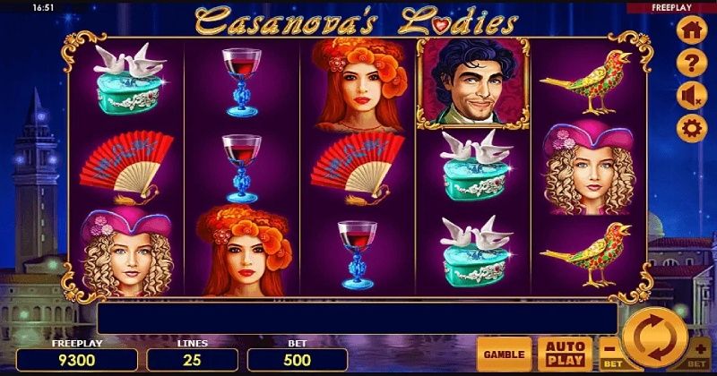 Play in Casanova’s Ladies Slot Online from Amatic for free now | www.tm183.com