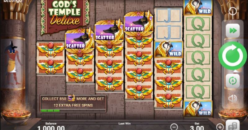 Play in God's Temple Deluxe slot online from Booongo for free now | www.tm183.com